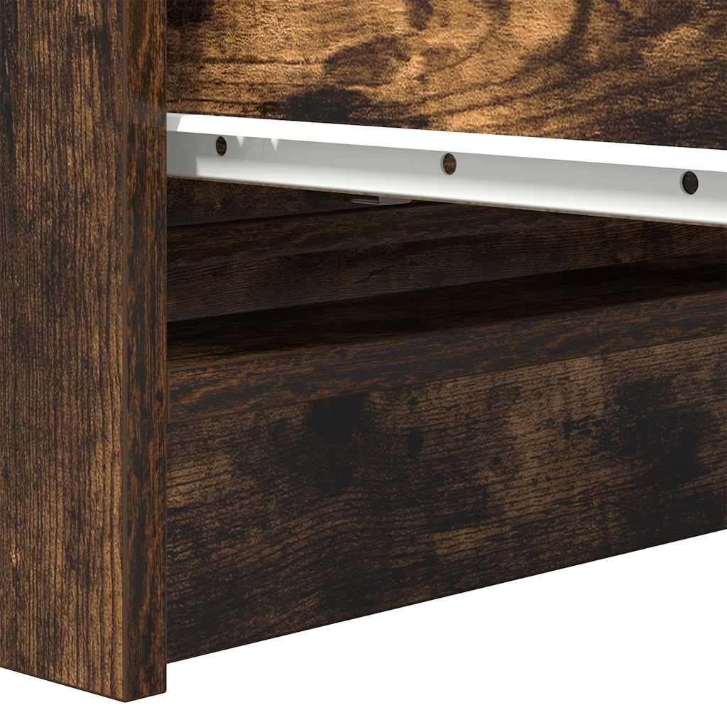 Sideboard Räuchereiche 80x35x99 cm Holzwerkstoff
