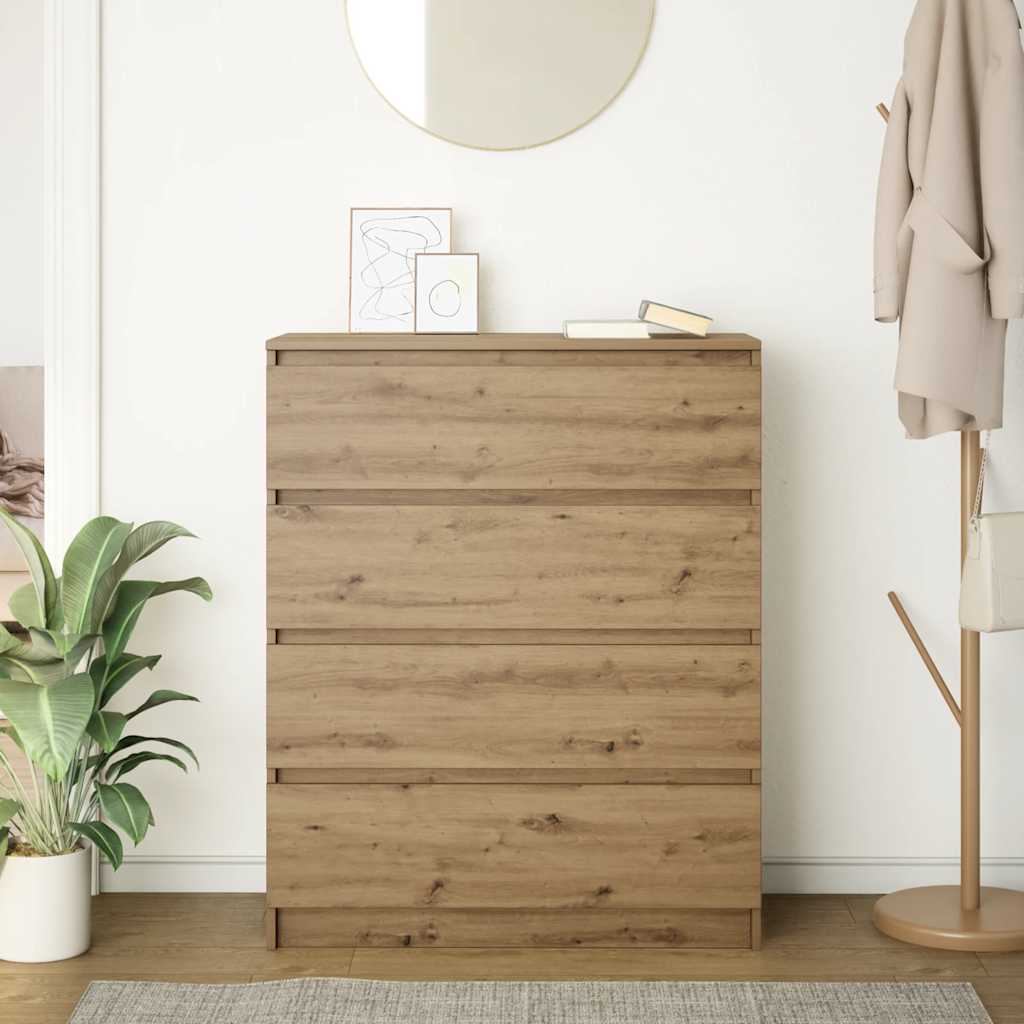 Sideboard Artisan-Eiche 80x35x99 cm Holzwerkstoff