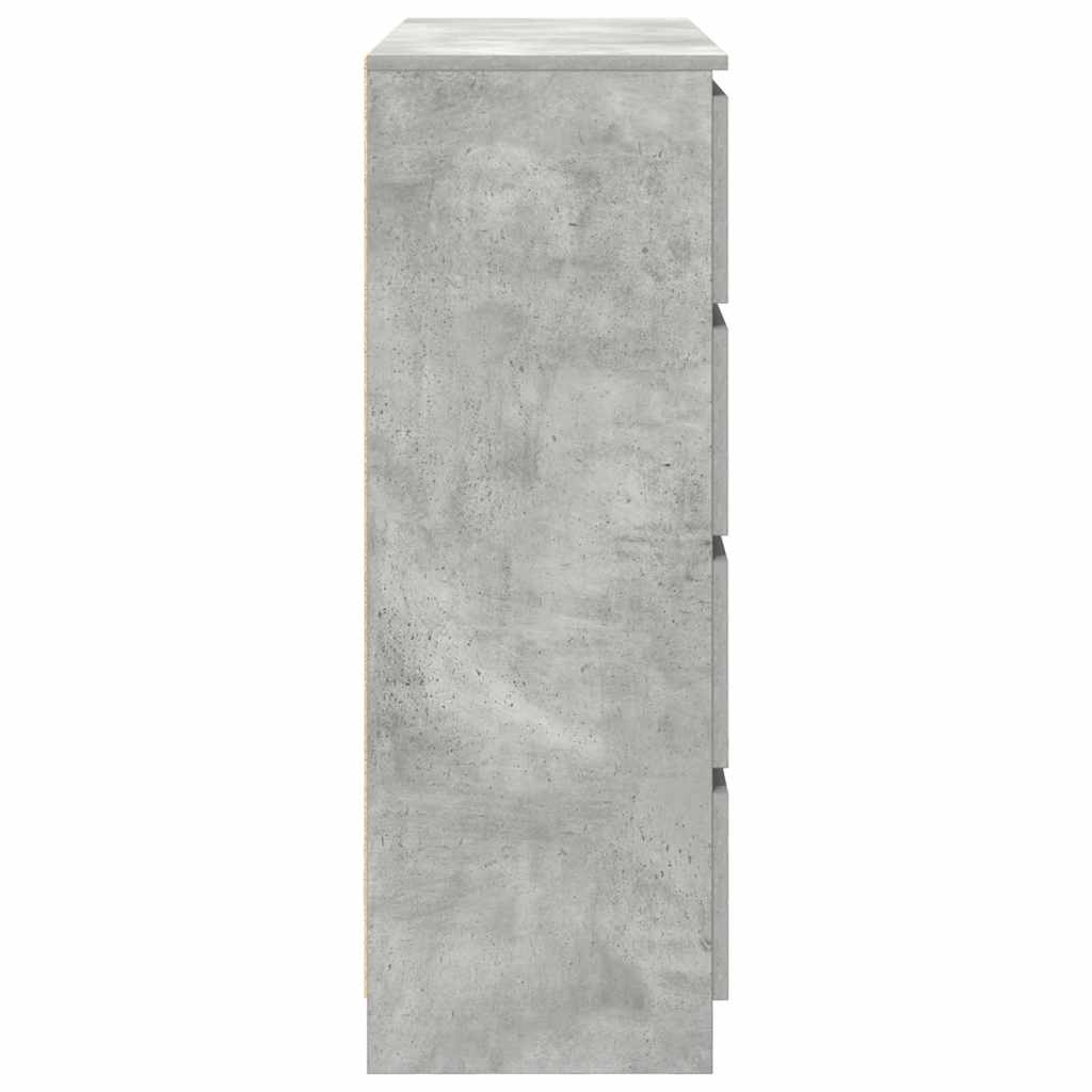 Sideboard Betongrau 100x35x99 cm Holzwerkstoff