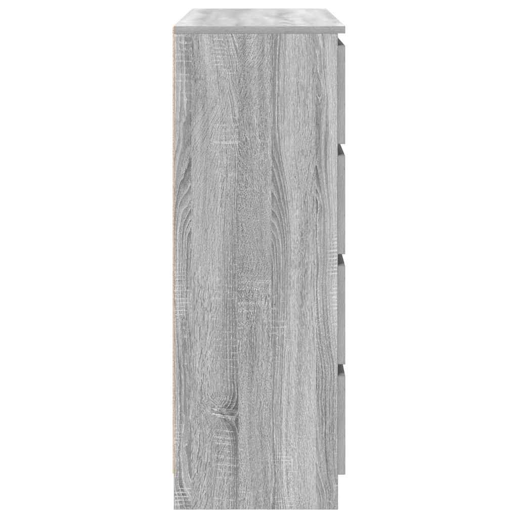 Sideboard Grau Sonoma 100x35x99 cm Holzwerkstoff