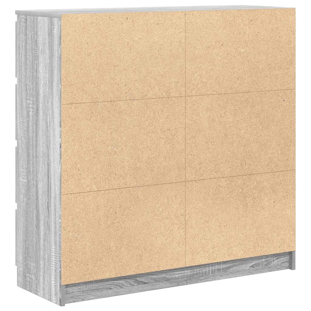 Sideboard Grau Sonoma 100x35x99 cm Holzwerkstoff