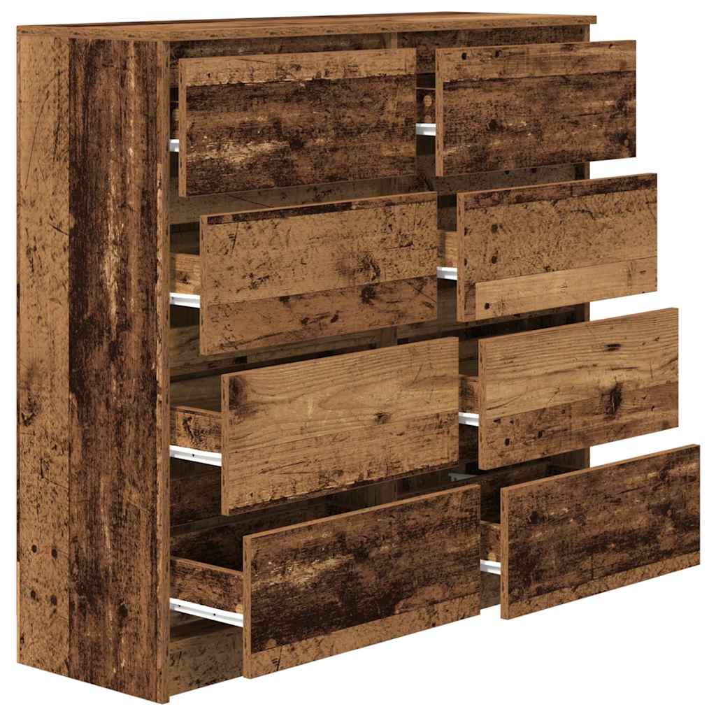 Sideboard Altholz-Optik 100x35x99 cm Holzwerkstoff