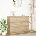 Sideboard Sonoma-Eiche 100x35x76 cm Holzwerkstoff