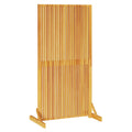 Sichtschutz Braun 79,5 x 50 x 150 cm Massivholz Akazie
