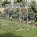 Hühnerstall 2,5x4x2,25 m Verzinkter Stahl