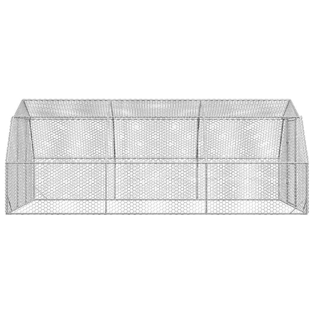 Hühnerstall 2,5x6x2,25 m Verzinkter Stahl