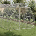 Hühnerstall 2,5x8x2,25 m Verzinkter Stahl
