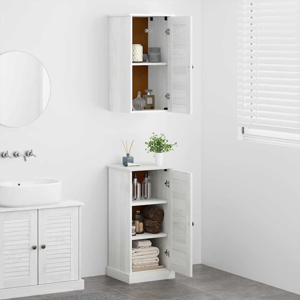 Badezimmermöbel-Set mit Regal VIGO 2 pcs Weiß und Antikweiß