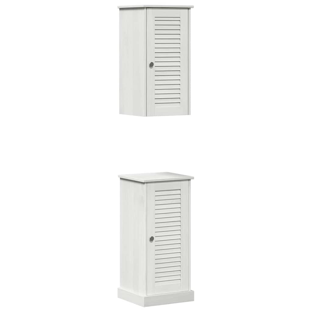 Badezimmermöbel-Set mit Regal VIGO 2 pcs Weiß und Antikweiß