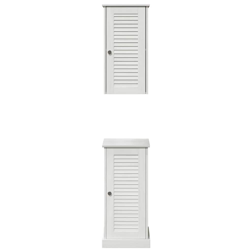 Badezimmermöbel-Set mit Regal VIGO 2 pcs Weiß und Antikweiß