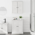 Badezimmermöbel-Set 2 pcs Weiß und Antikweiß 67,5 x 34 x 80 cm