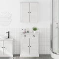 Badezimmermöbel-Set mit Regal VIGO 2 pcs Weiß und Antikweiß