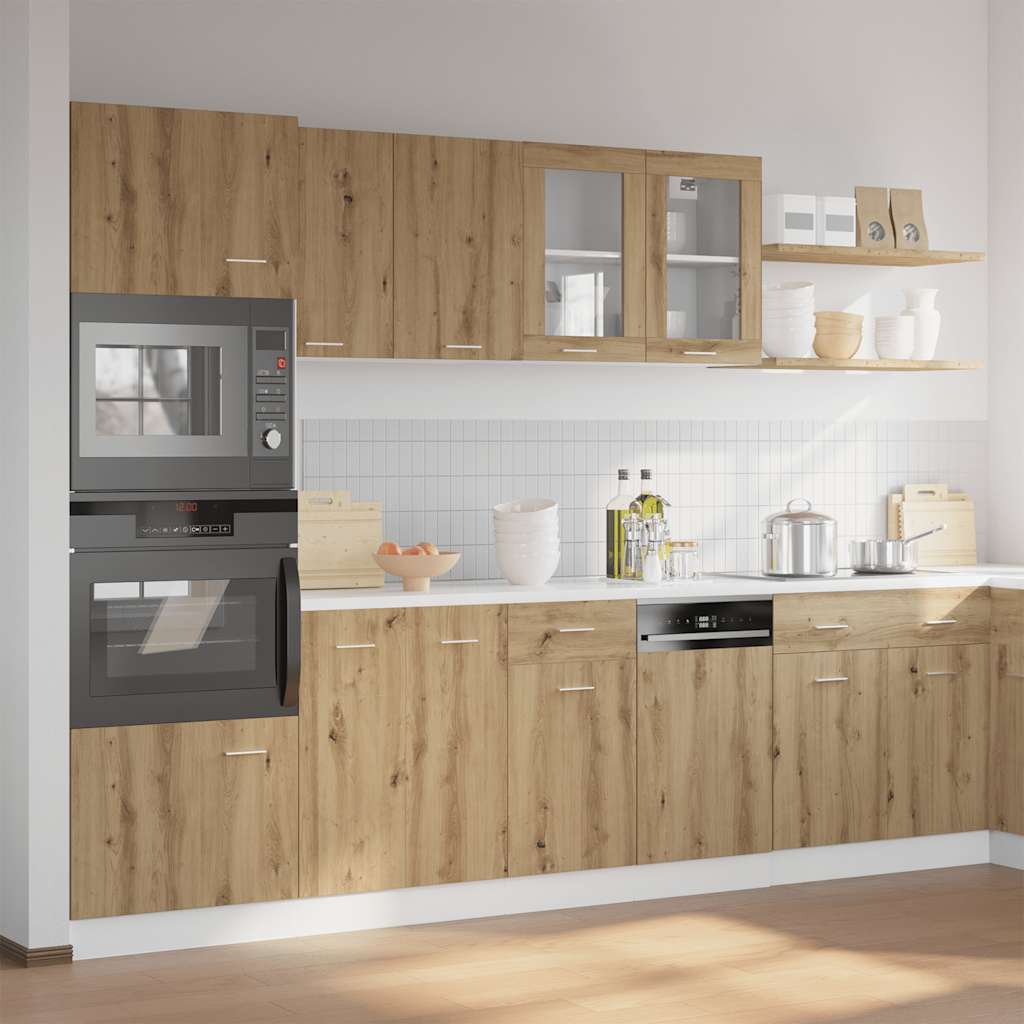 7-tlg. Küchenschrank-Set Lyon Artisan-Eiche Holzwerkstoff