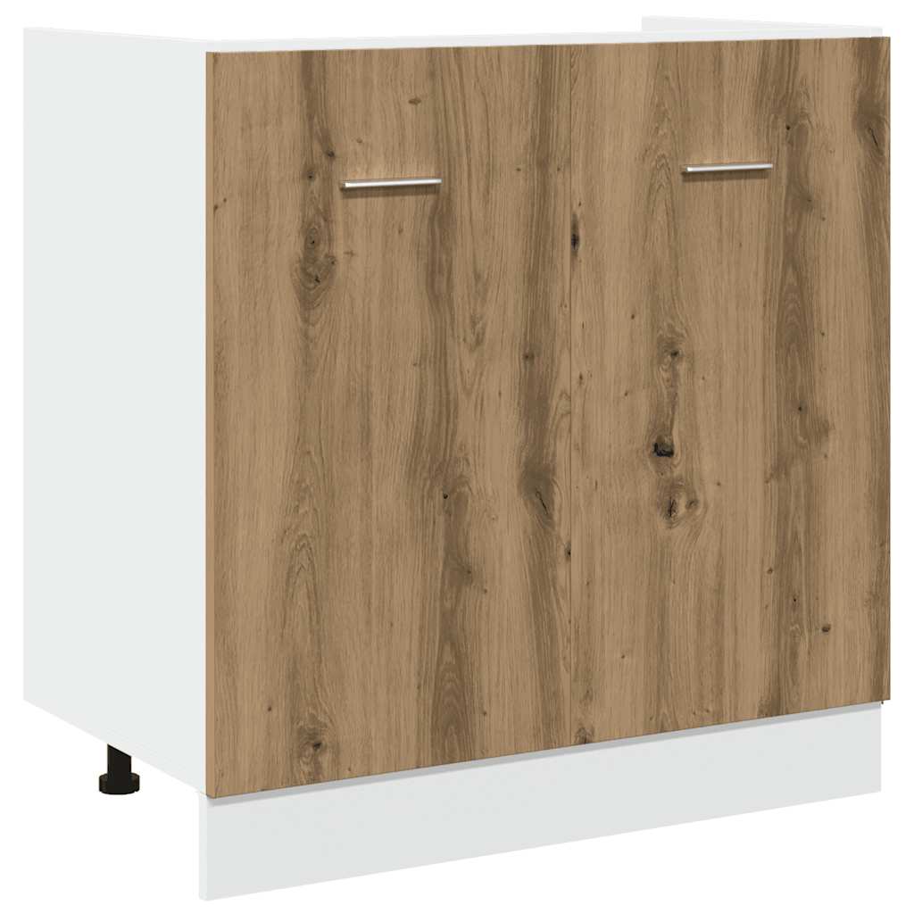 7-tlg. Küchenschrank-Set Lyon Artisan-Eiche Holzwerkstoff