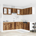 11-tlg. Küchenschrank-Set Lyon Altholz-Optik Holzwerkstoff