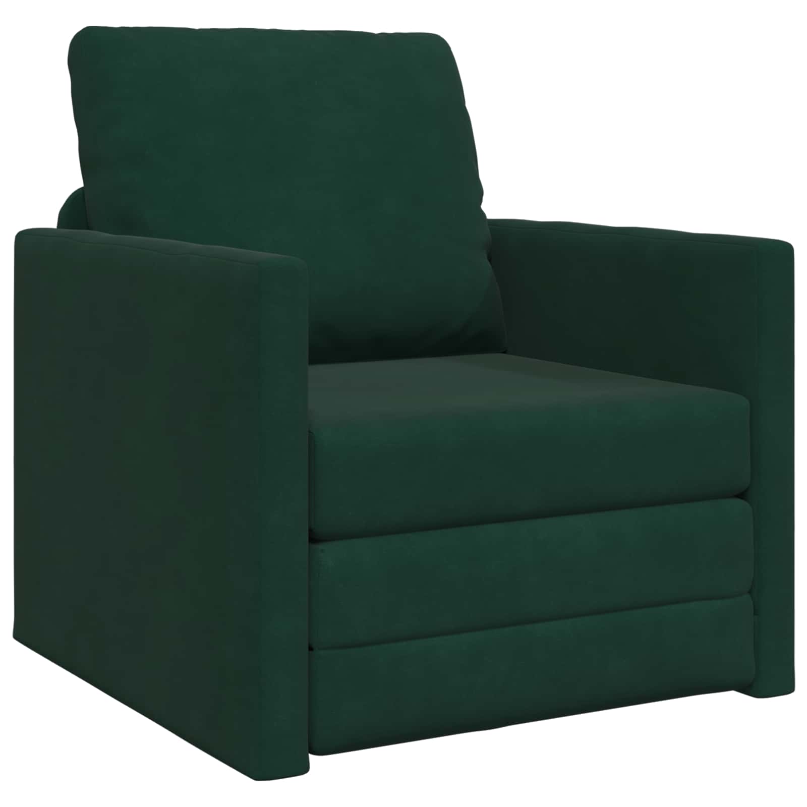 Schlafsofa Dunkelgrün 74 x 77 x 81 cm Samt