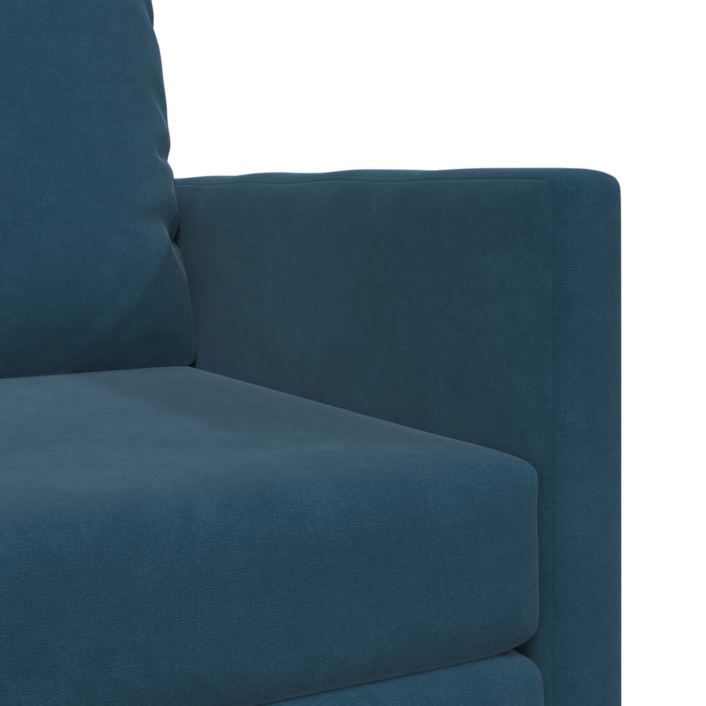 Schlafsofa Blau 74 x 77 x 81 cm Samt