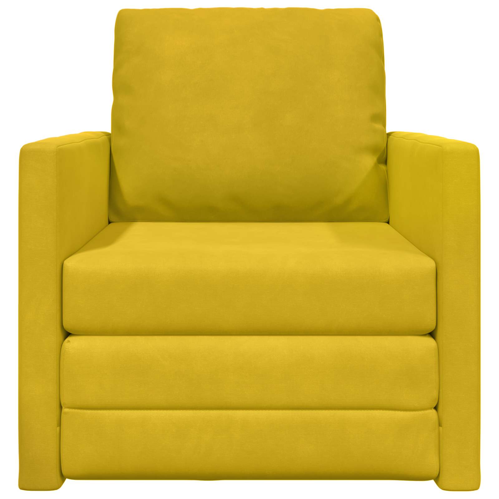 Schlafsofa Dunkelgelb 74 x 77 x 81 cm Samt