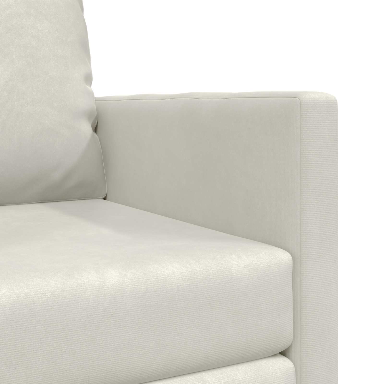 Schlafsofa Creme 74 x 77 x 81 cm Samt