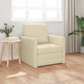 Schlafsofa Creme 74 x 77 x 81 cm Stoff