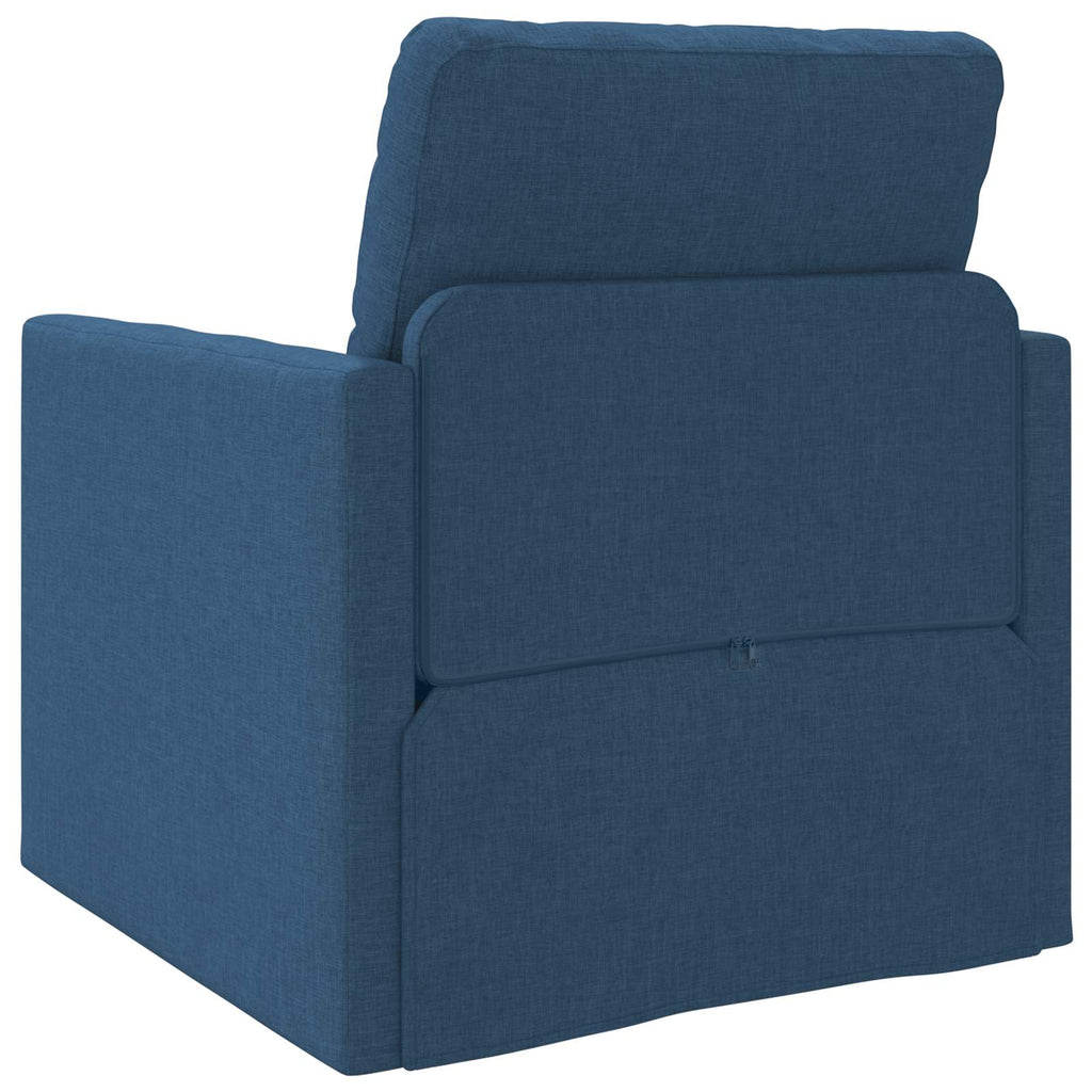Schlafsofa Blau 74 x 77 x 81 cm Stoff