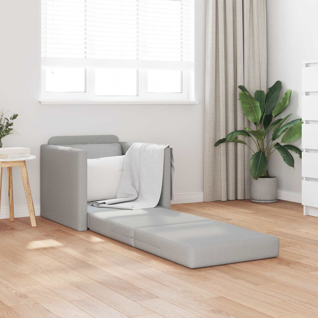 Schlafsofa Wolkengrau 74 x 77 x 81 cm Stoff