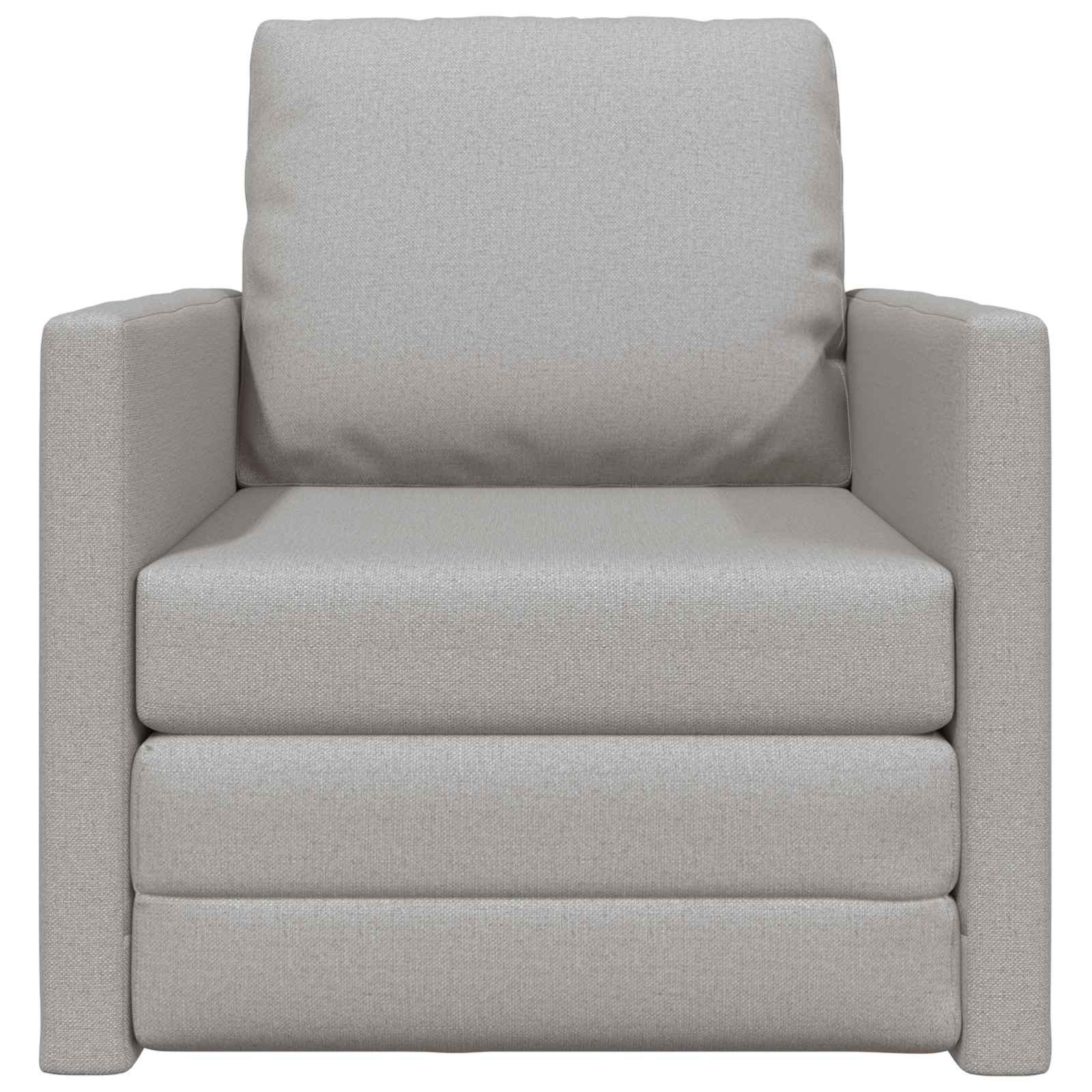 Schlafsofa Wolkengrau 74 x 77 x 81 cm Stoff