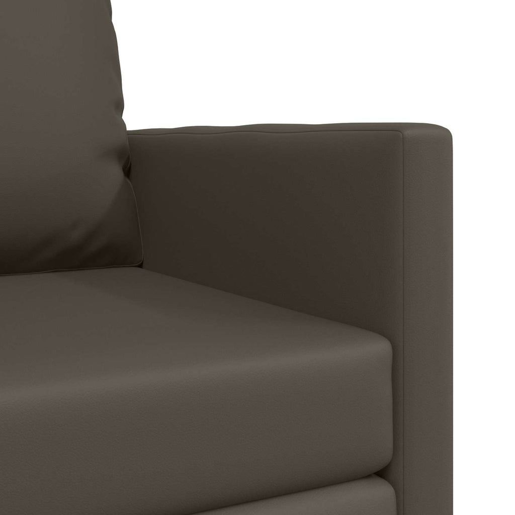 Schlafsofa 60cm Grau Kunstleder