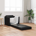Schlafsofa 60cm Schwarz Kunstleder