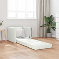 Schlafsofa 60cm Weiß Kunstleder