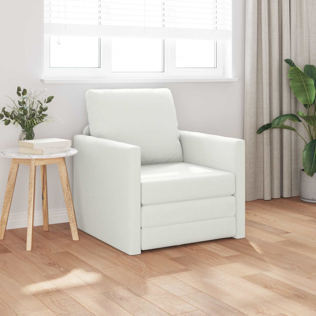 Schlafsofa 60cm Weiß Kunstleder