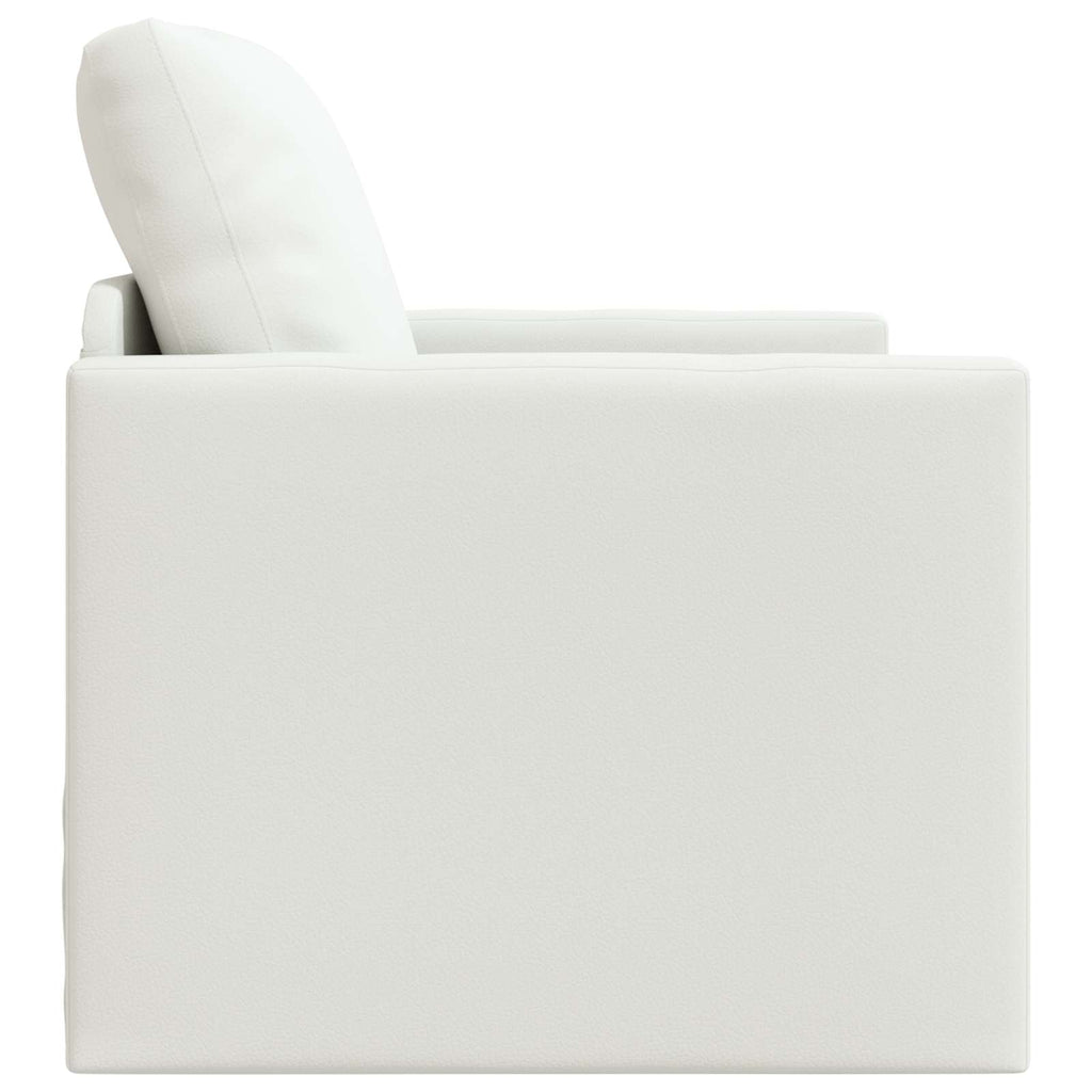 Schlafsofa 60cm Weiß Kunstleder