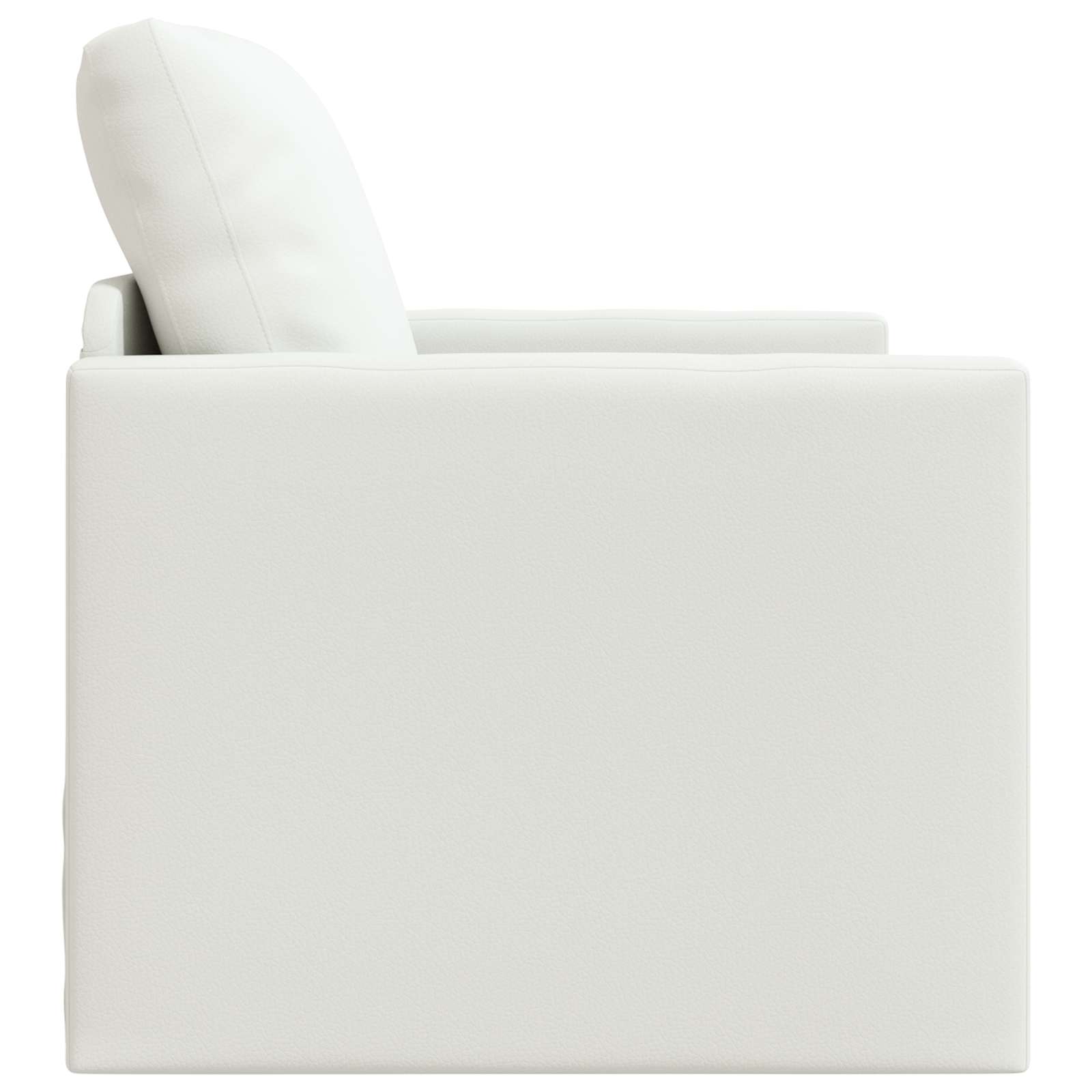 Schlafsofa 60cm Weiß Kunstleder