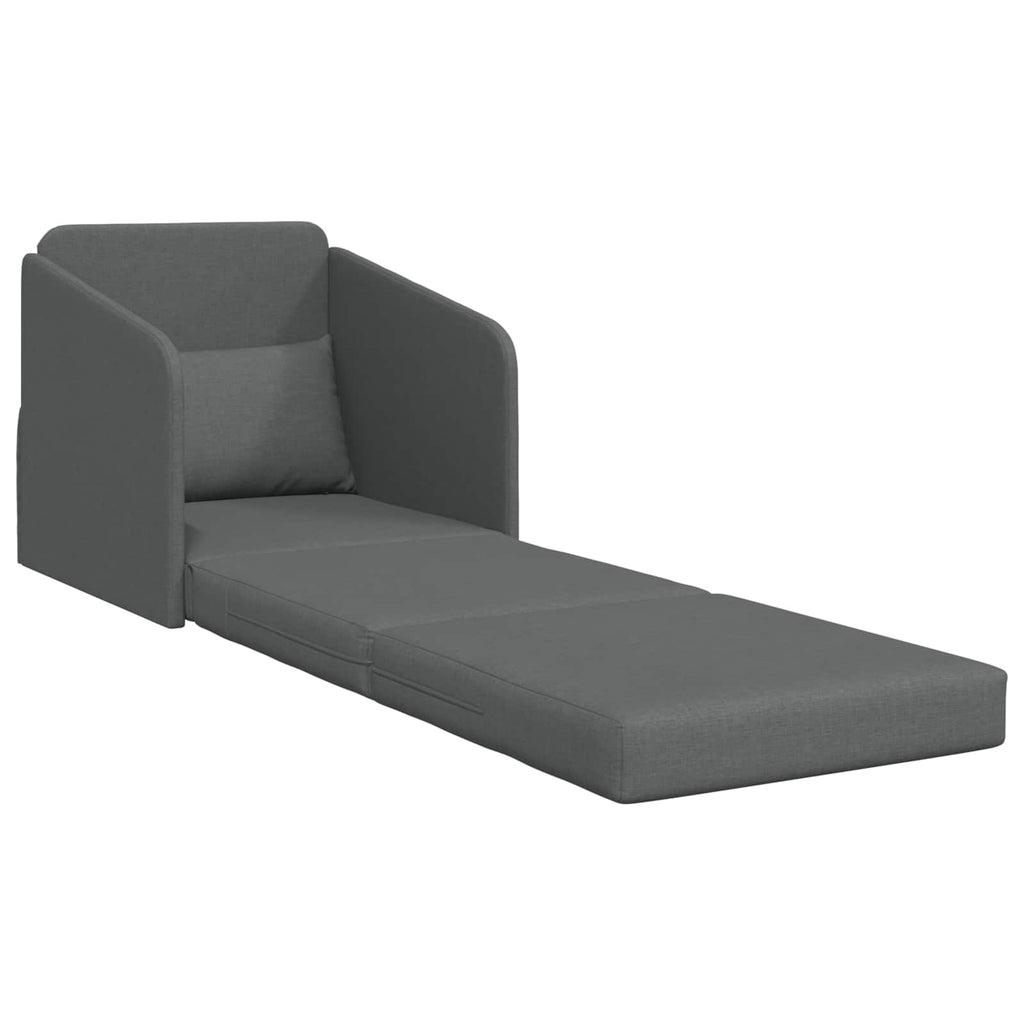 Schlafsofa Dunkelgrau 65 x 80 x 83 cm Stoff