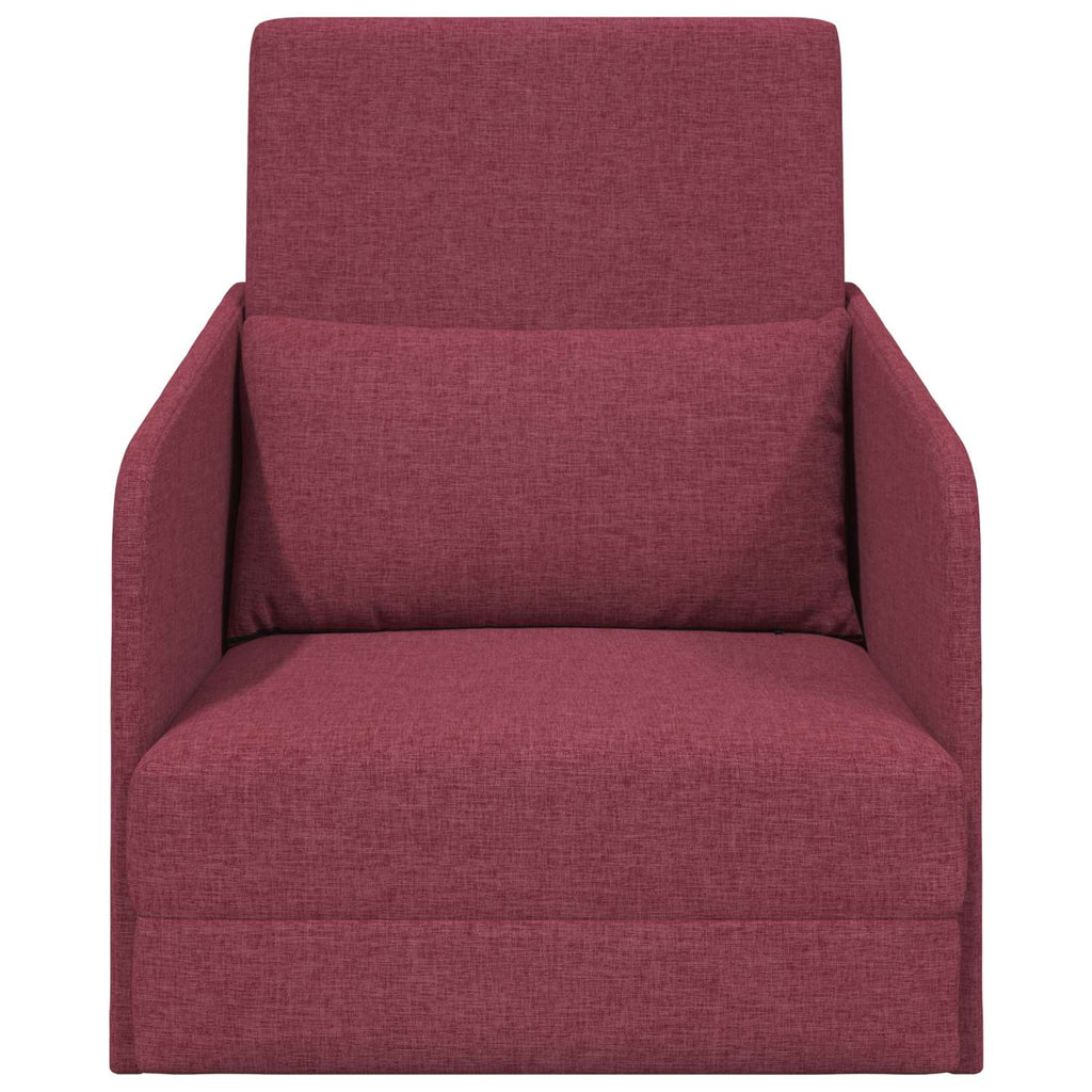 Schlafsofa Weinrot 65 x 80 x 83 cm Stoff