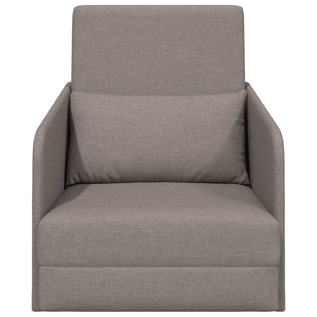 Schlafsofa Taupe 65 x 80 x 83 cm Stoff