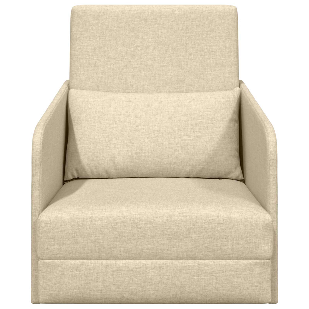 Schlafsofa Creme 65 x 80 x 83 cm Stoff
