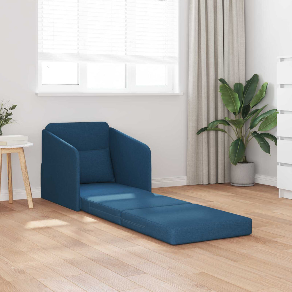 Schlafsofa Blau 65 x 80 x 83 cm Stoff