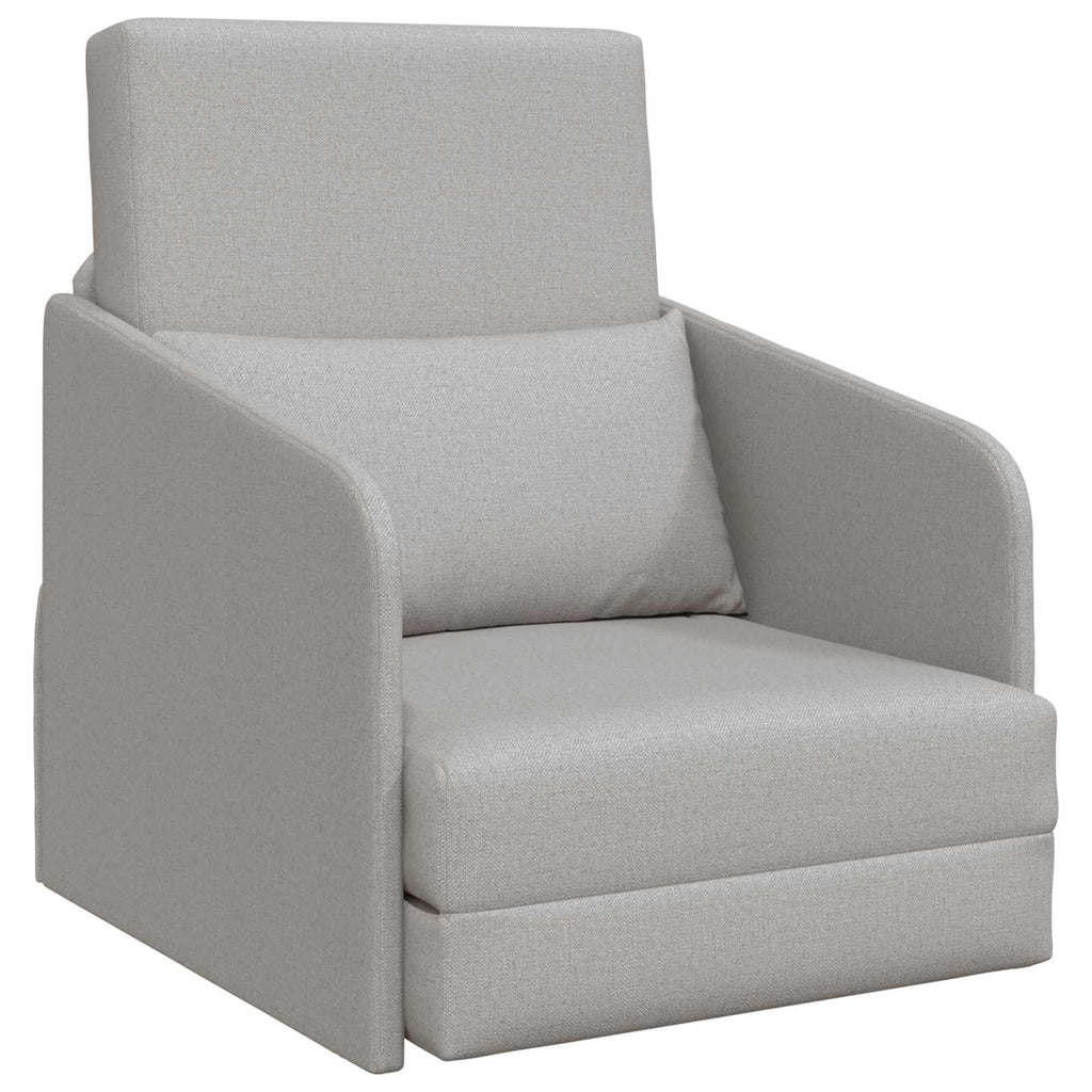 Schlafsofa Wolkengrau 65 x 80 x 83 cm Stoff