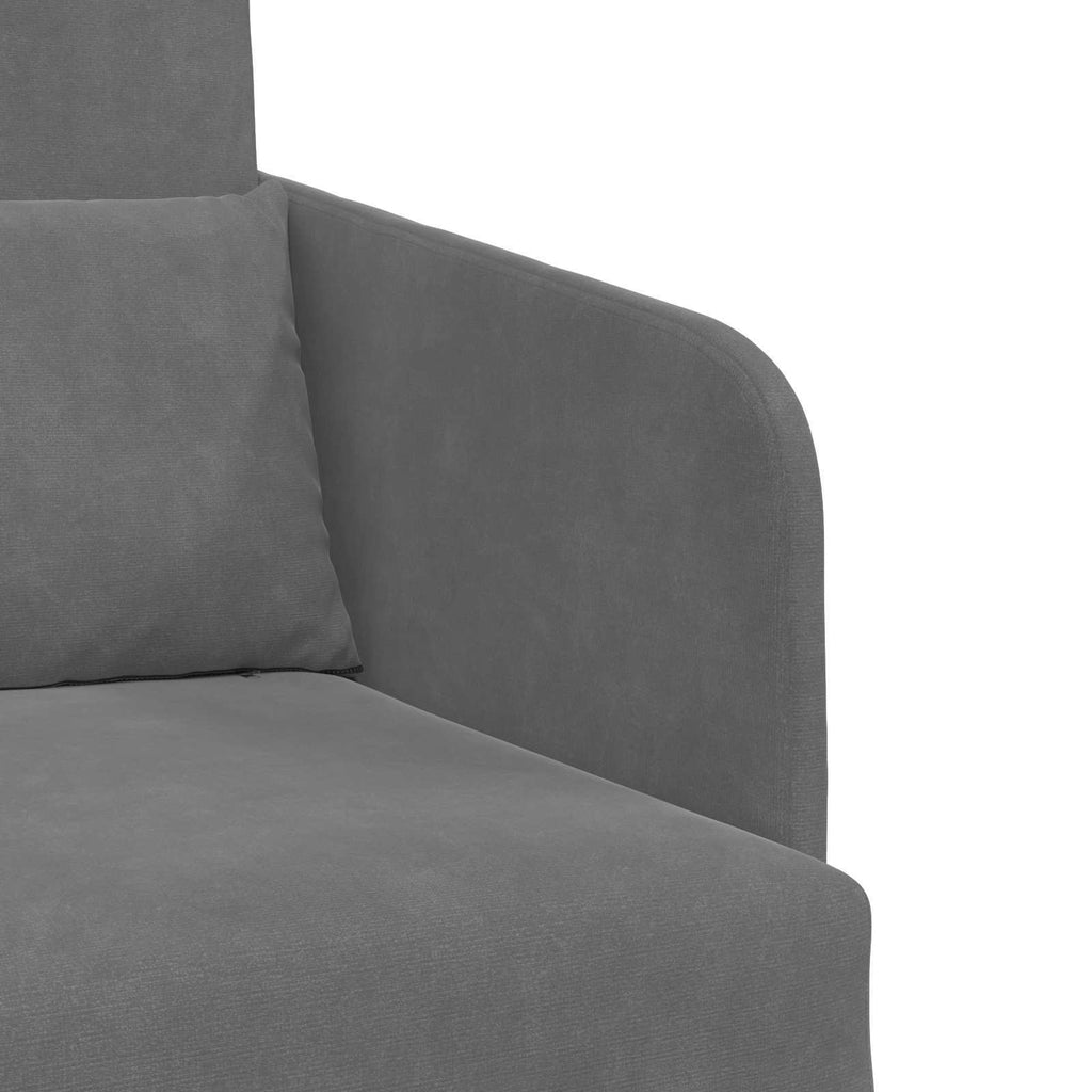 Schlafsofa Dunkelgrau 65 x 80 x 83 cm Samt