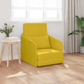 Schlafsofa Gelb 65 x 80 x 83 cm Samt