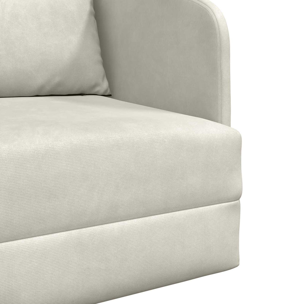 Schlafsofa Creme 65 x 80 x 83 cm Samt