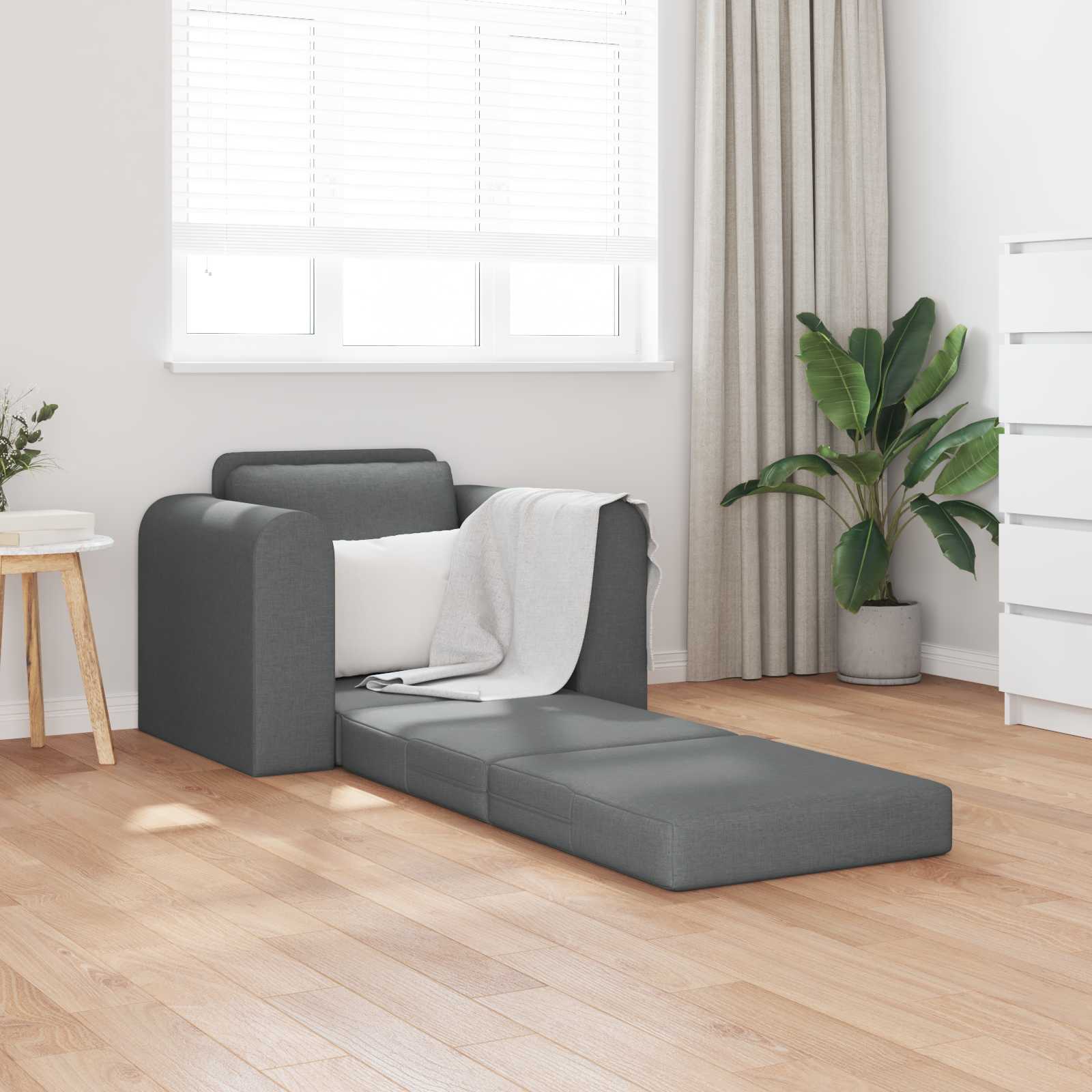 Schlafsofa Dunkelgrau 98 x 71 x 83 cm Stoff