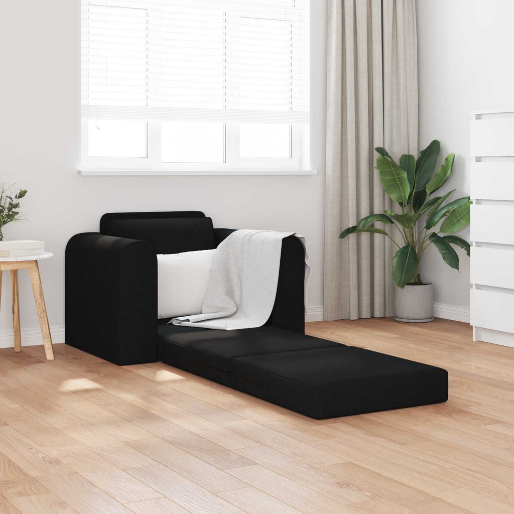 Schlafsofa Schwarz 98 x 71 x 83 cm Stoff