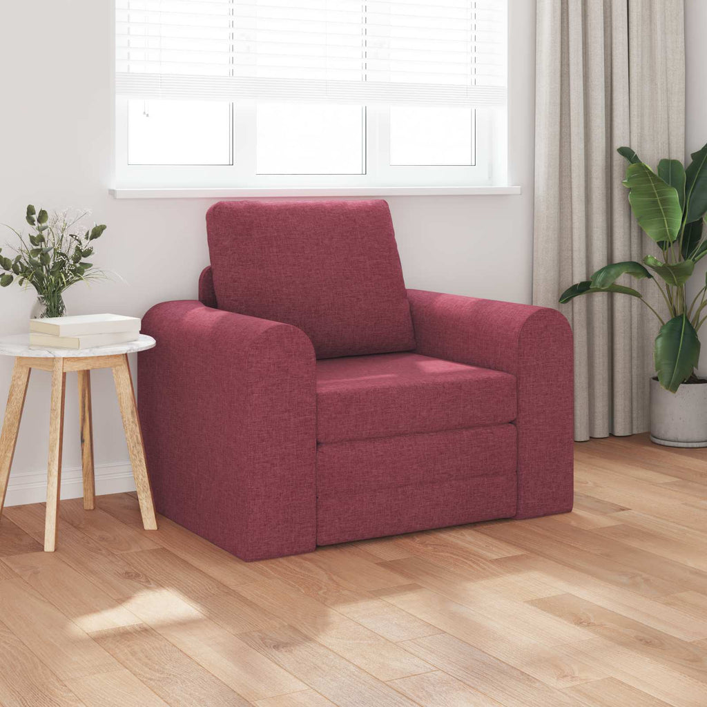Schlafsofa Weinrot 98 x 71 x 83 cm Stoff