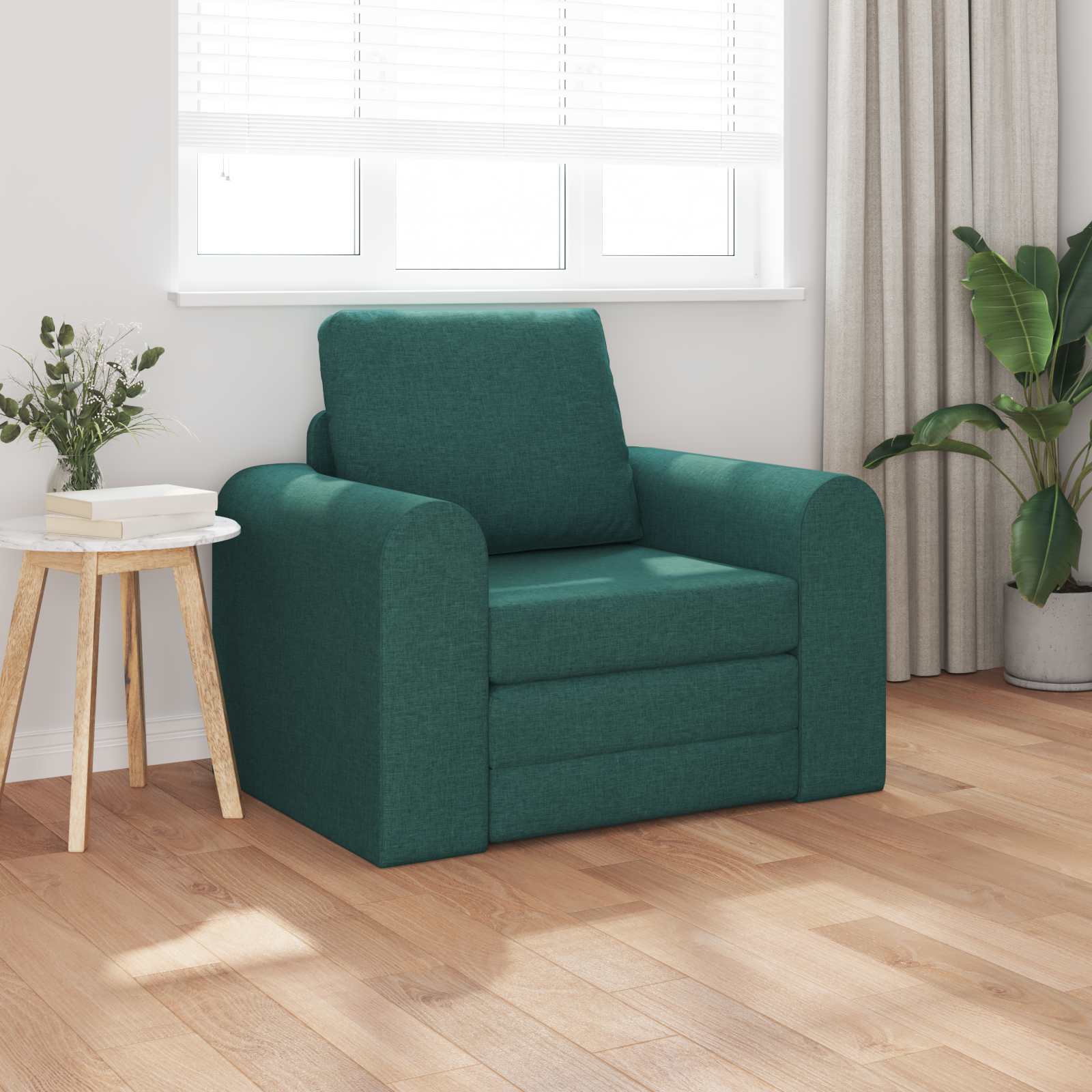 Schlafsofa Dunkelgrün 98 x 71 x 83 cm Stoff