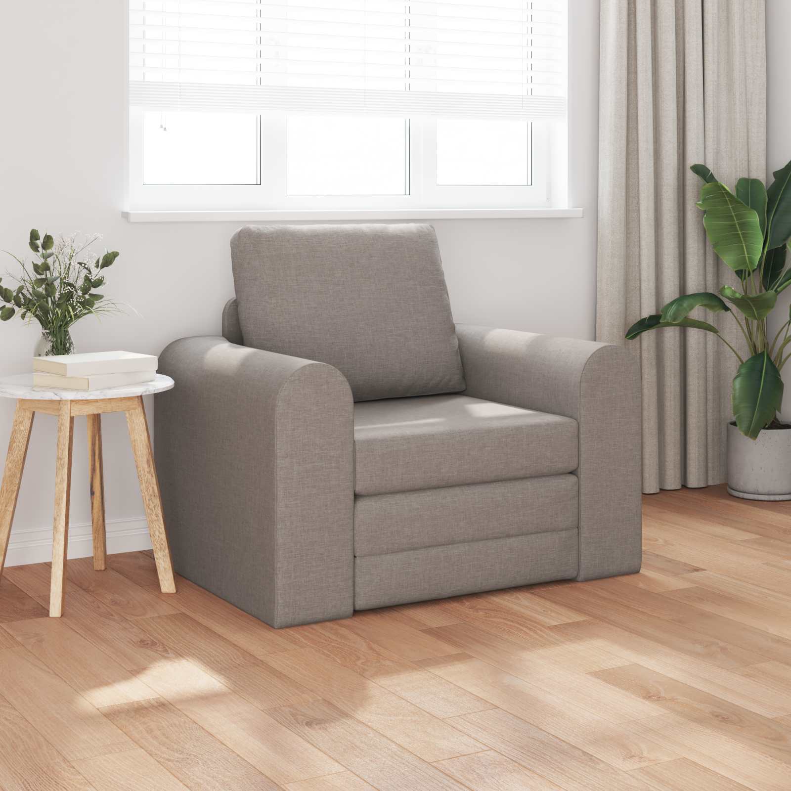 Schlafsofa Taupe 98 x 71 x 83 cm Stoff