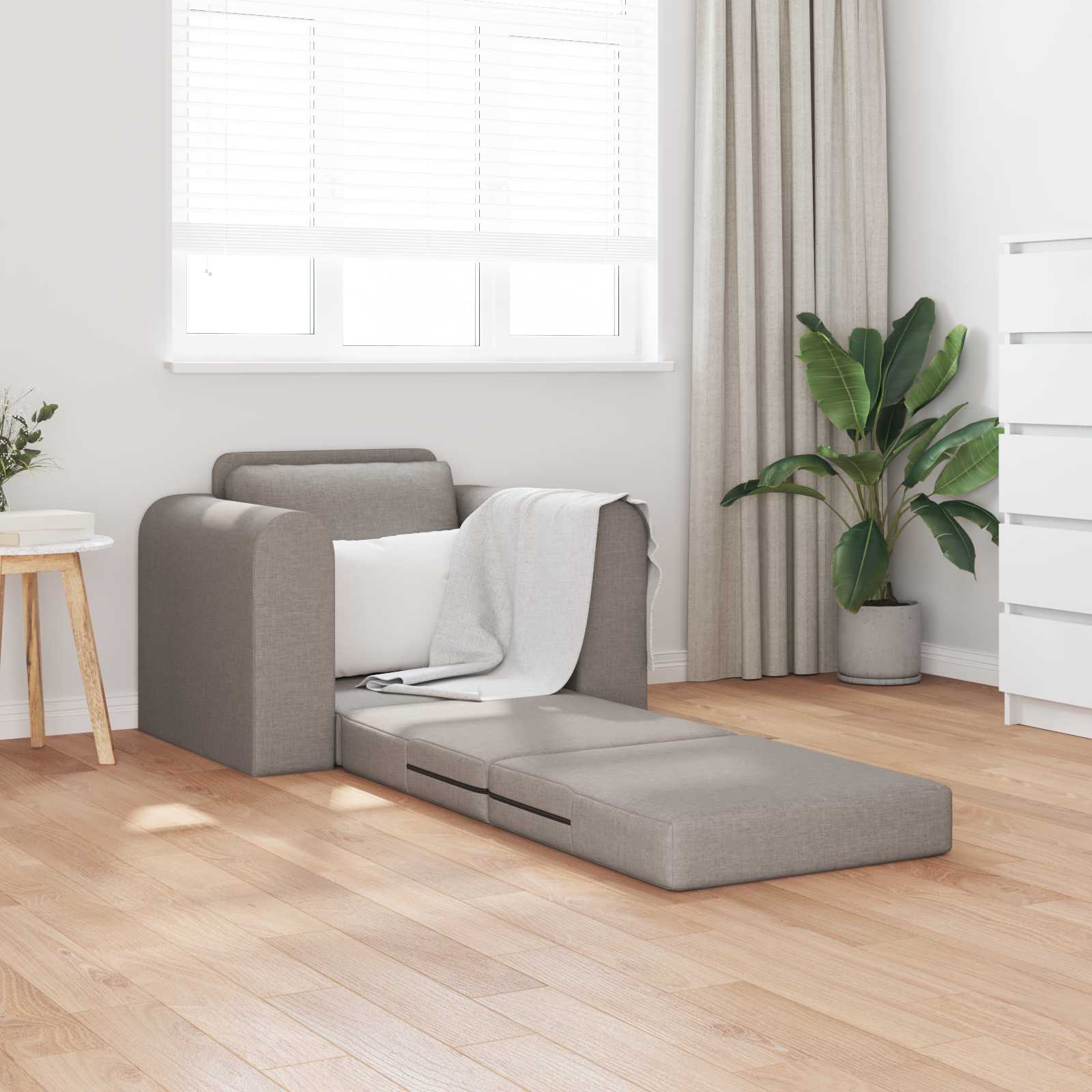 Schlafsofa Taupe 98 x 71 x 83 cm Stoff