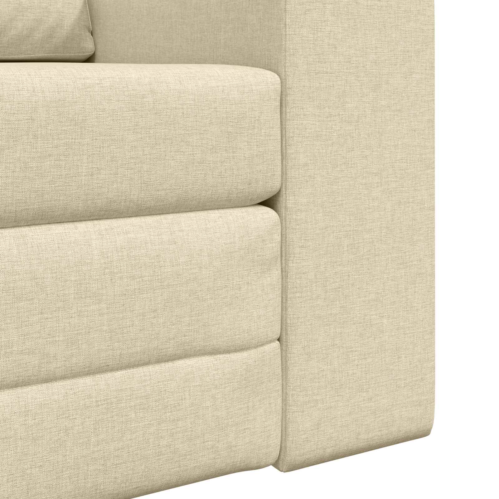 Schlafsofa Creme 98 x 71 x 83 cm Stoff