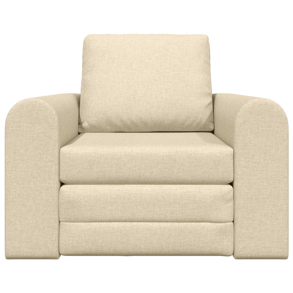Schlafsofa Creme 98 x 71 x 83 cm Stoff